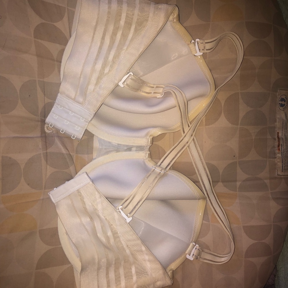 Liz Claiborne Sexxxy Y2K White 5-Way Convertible Bra Detachable Straps 🥰 34H - Picture 5 of 14